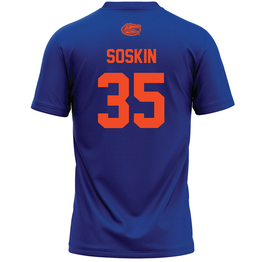 Florida - NCAA Women's Lacrosse : Maya Soskin - Blue Lacrosse Jersey -1