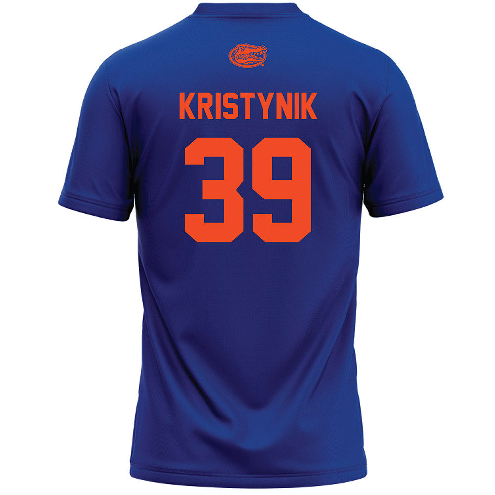 Florida - NCAA Women's Lacrosse : Ava Kristynik - Blue Lacrosse Jersey -1