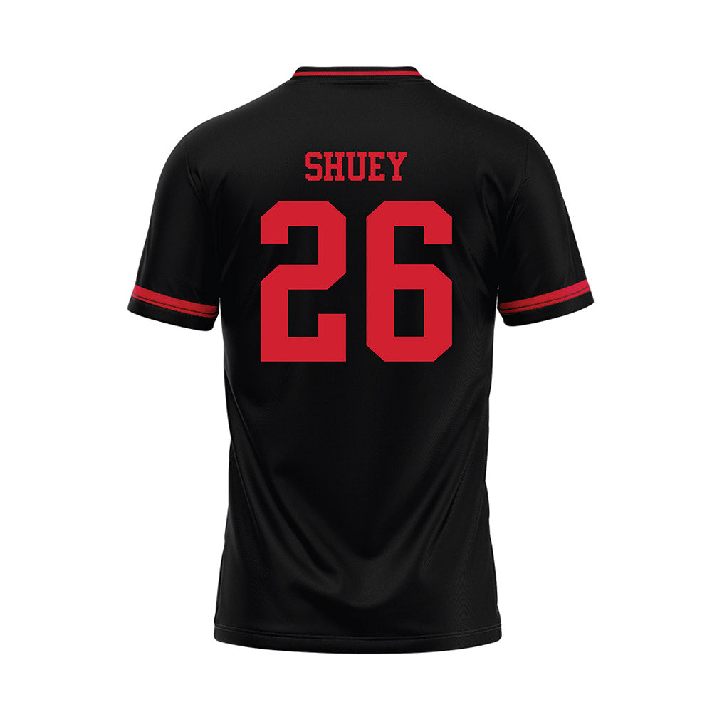 Illinois State - NCAA Baseball : John Shuey - Black Baseball Jersey-1