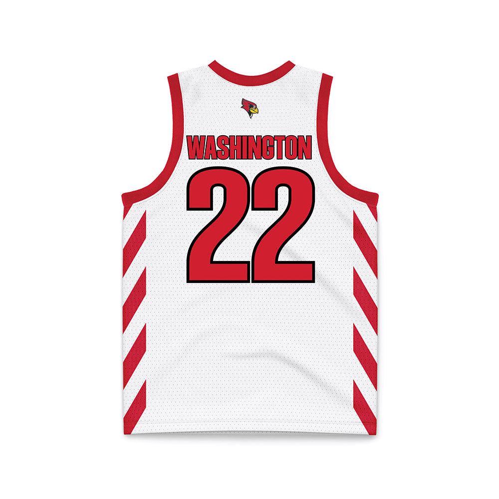Illinois State - NCAA Women's Basketball : Doneelah Washington - White Basketball Jersey-1