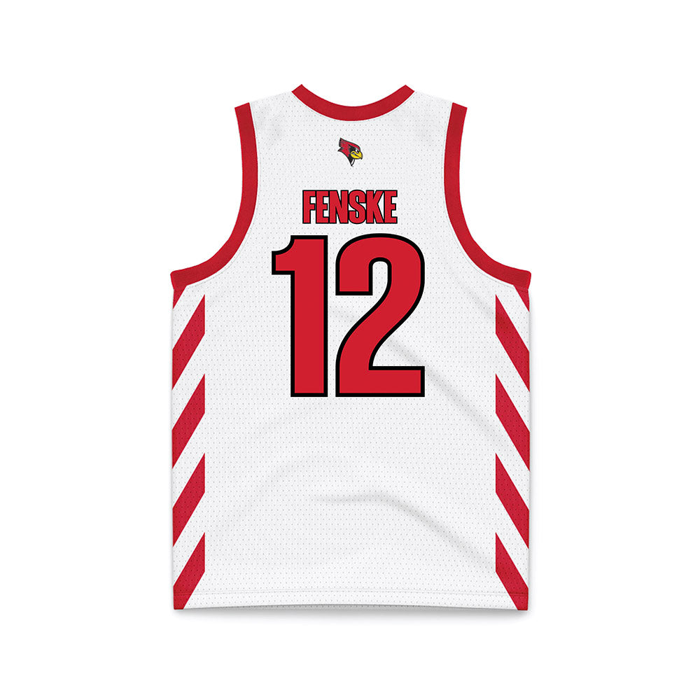 Illinois State - NCAA Women's Basketball : Jordan Fenske - White Basketball Jersey-1