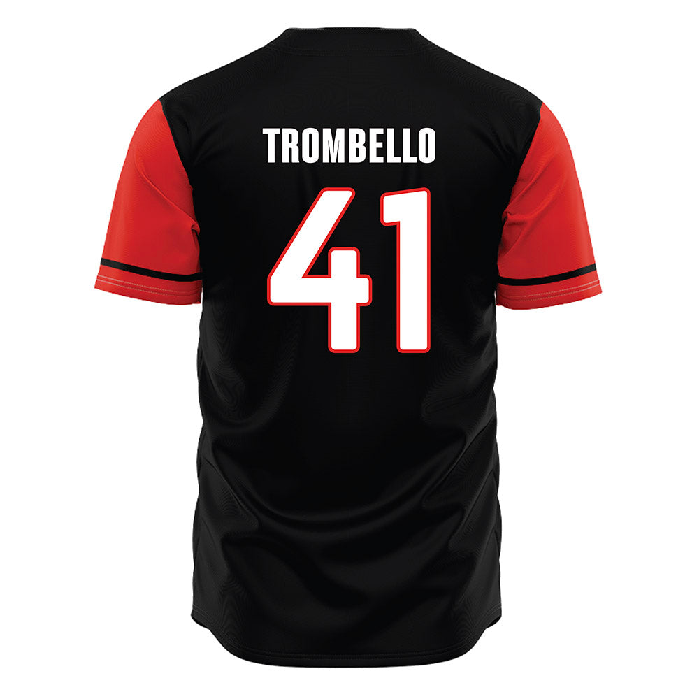 Texas Tech - NCAA Baseball : Brady Trombello - Black Jersey-1