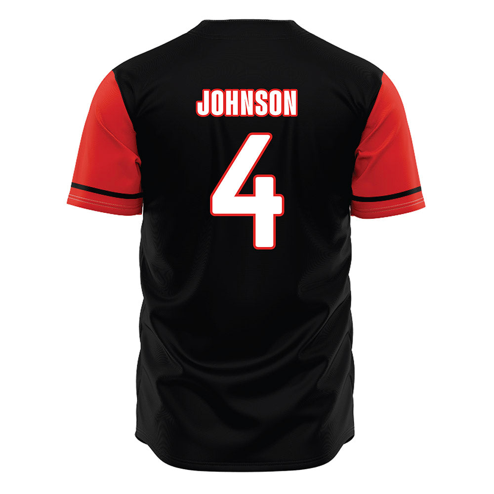Texas Tech - NCAA Baseball : Kendyl Johnson - Black Jersey-1