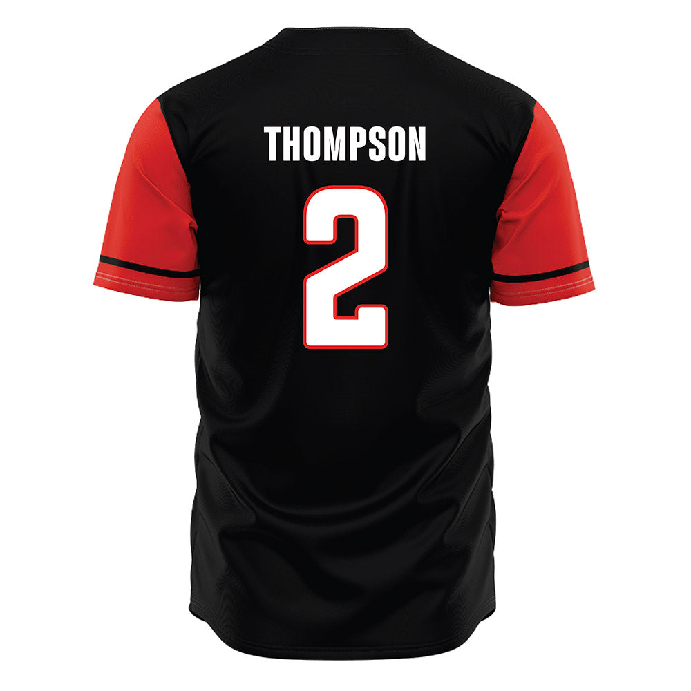 Texas Tech - NCAA Baseball : Kyeler Thompson - Black Jersey-1
