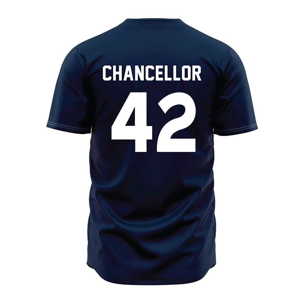 Auburn - NCAA Baseball : Abe Chancellor - Navy Jersey-1