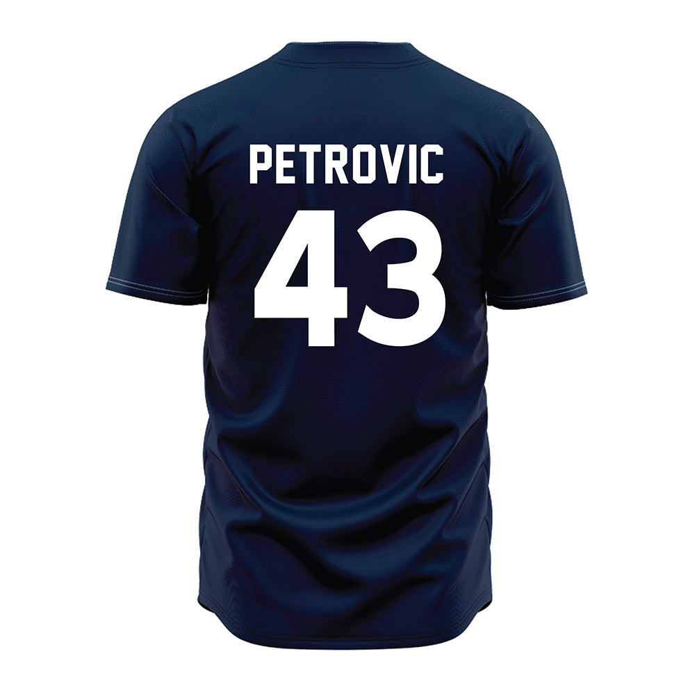 Auburn - NCAA Baseball : Alex Petrovic - Navy Jersey