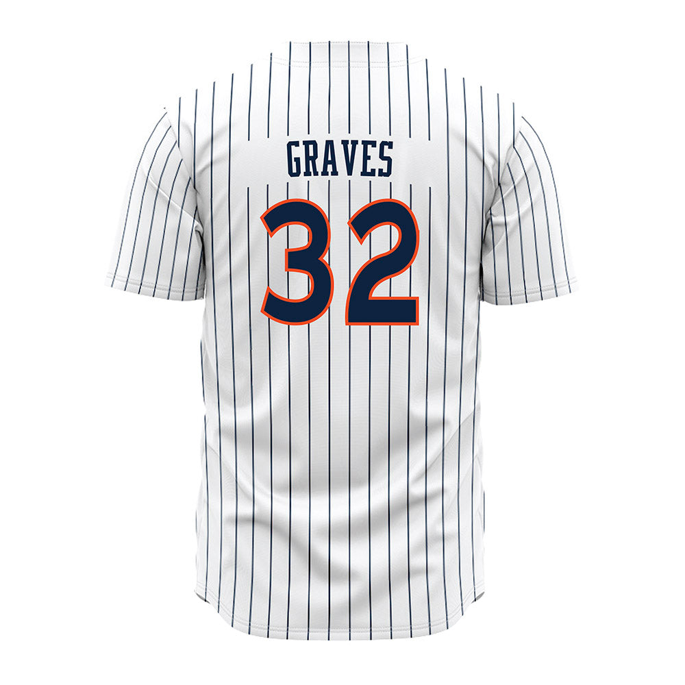 Auburn - NCAA Baseball : Griffin Graves - Pinstripe Jersey