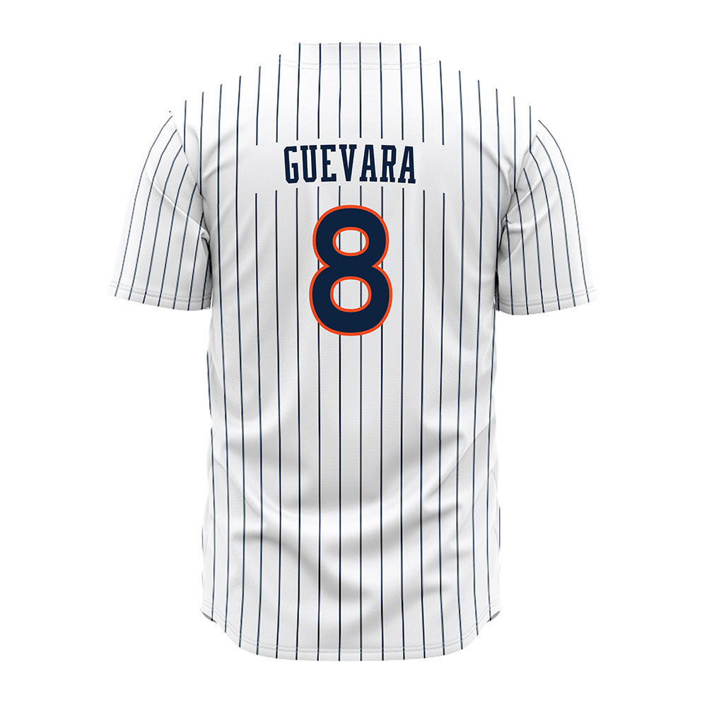 Auburn - NCAA Baseball : Eric Guevara - Pinstripe Jersey-1