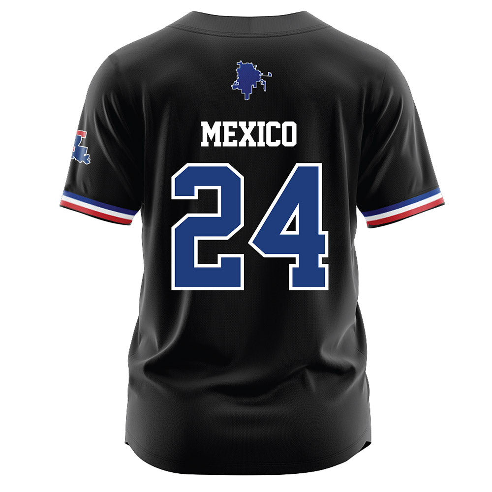 LA Tech - NCAA Baseball : Sebastian Mexico - Black Jersey-1