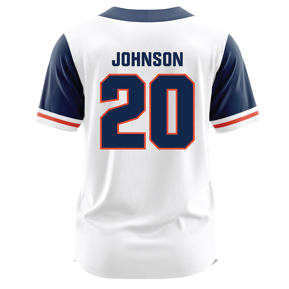Illinois - NCAA Baseball : Ryan Johnson - White Jersey-1