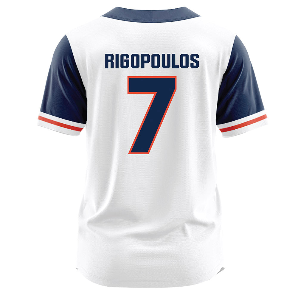Illinois - NCAA Baseball : Foti Rigopoulos - White Jersey-1