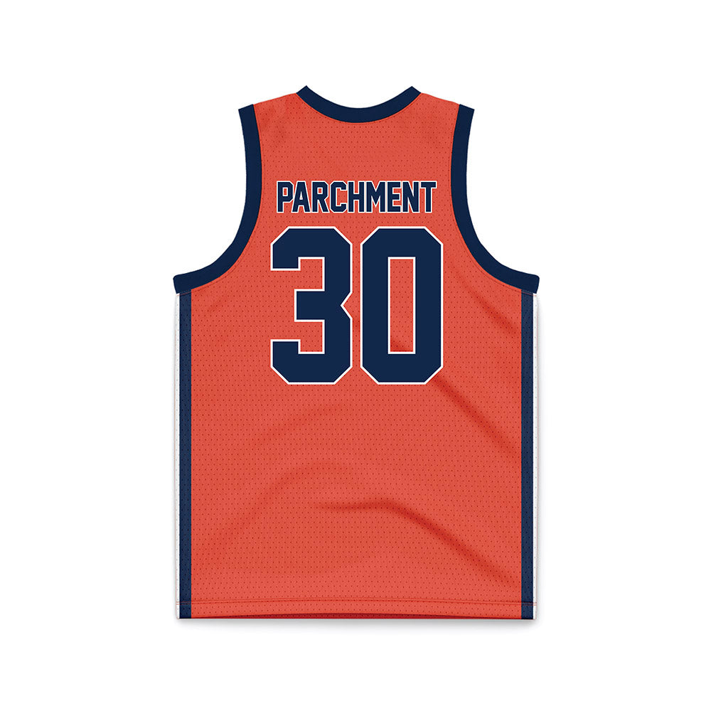 Illinois - NCAA Women's Basketball : Cearah Parchment - Orange Basketball Jersey-1