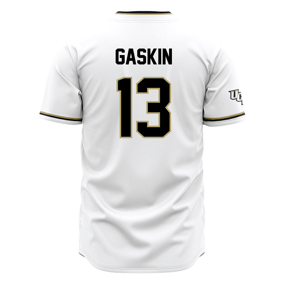 Central Florida - NCAA Baseball : Cayden Gaskin - White Jersey-1