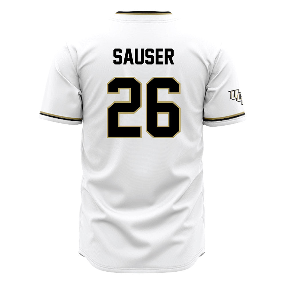 Central Florida - NCAA Baseball : Matt Sauser - White Jersey-1