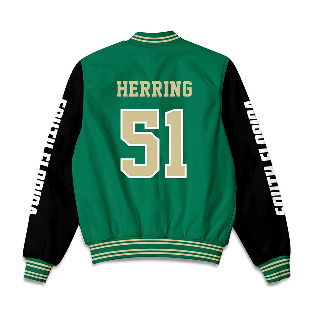 USF - NCAA Football : Zane Herring - Bomber Jacket Jacket Bomber Jacket