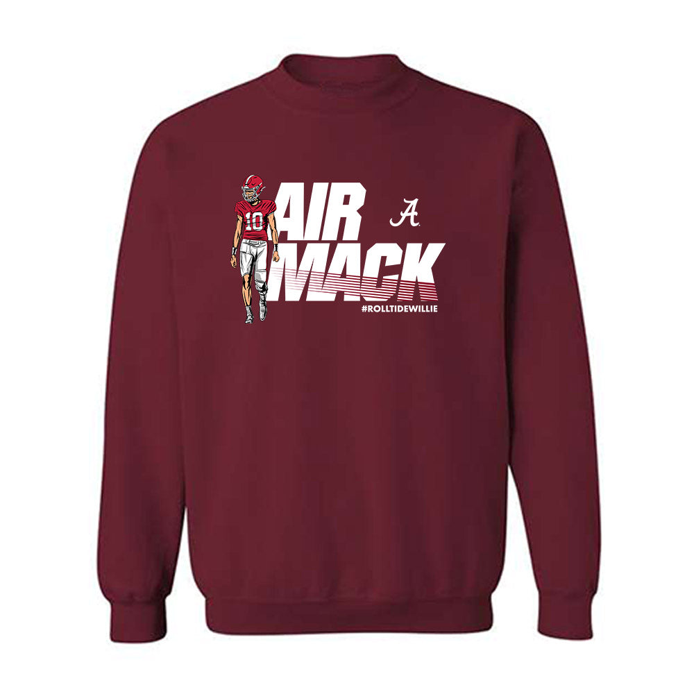 Alabama - NCAA Football : Austin Mack x Roll Tide Willie - Crewneck Sweatshirt Individual Caricature