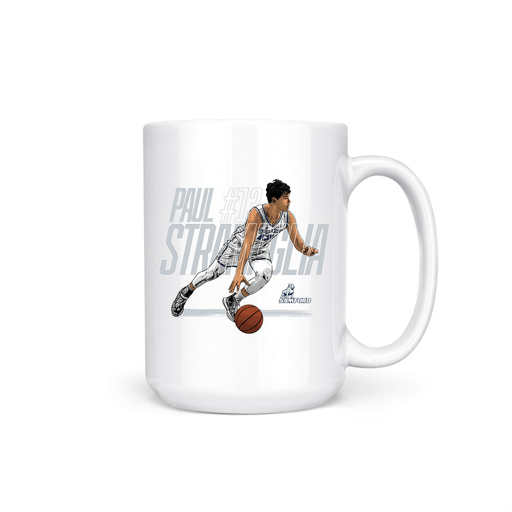 Samford - NCAA Men's Basketball : Paul Stramaglia - Caricature Coffee Mug-0
