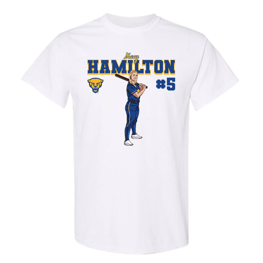 Pittsburgh - NCAA Softball : Macy Hamilton - T-Shirt Individual Caricature