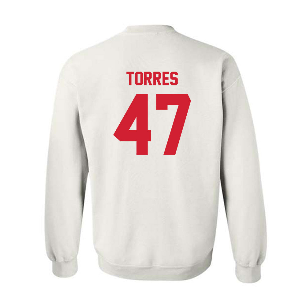 Louisiana - NCAA Baseball : Jose Torres - Vintage Crewneck Sweatshirt Classic Shersey
