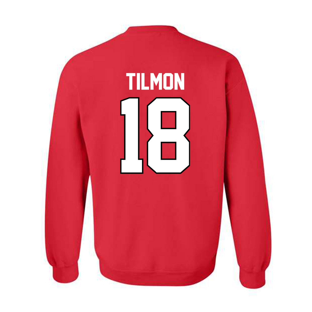 Texas Tech - NCAA Football : Terrell Tilmon - Classic Shersey Crewneck Sweatshirt-1