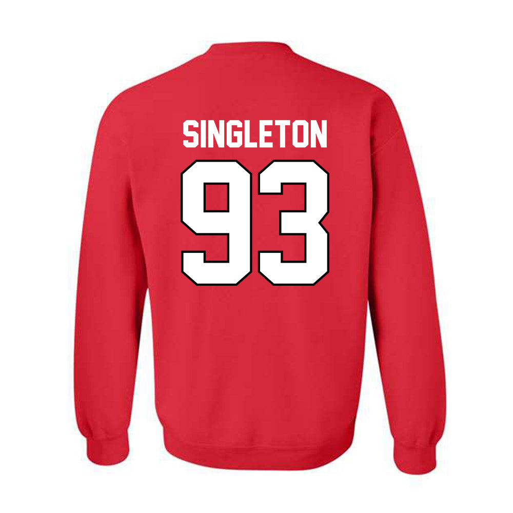Texas Tech - NCAA Football : Dylan Singleton - Classic Shersey Crewneck Sweatshirt-1