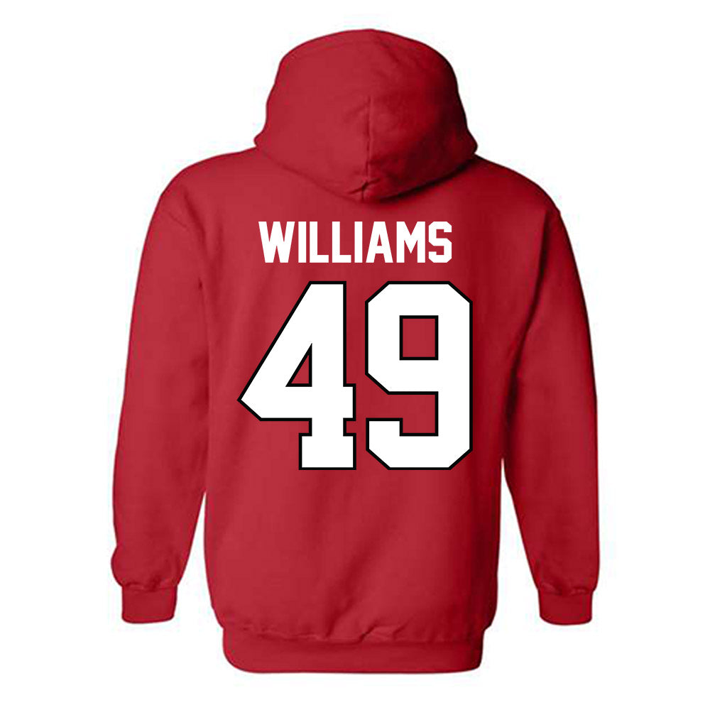 Texas Tech - NCAA Baseball : Carter Williams - Classic Shersey Hooded Sweatshirt-1