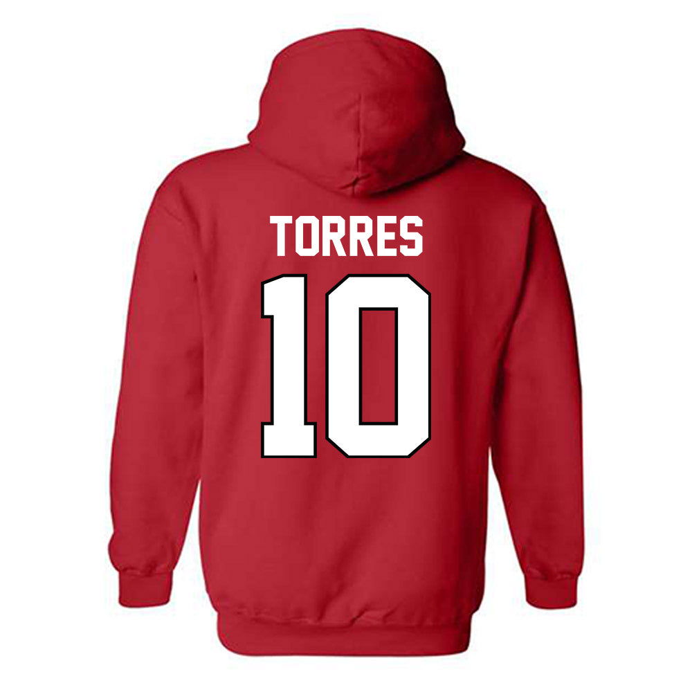 Texas Tech - NCAA Women's Soccer : Emma Torres - Classic Shersey Hooded Sweatshirt-1