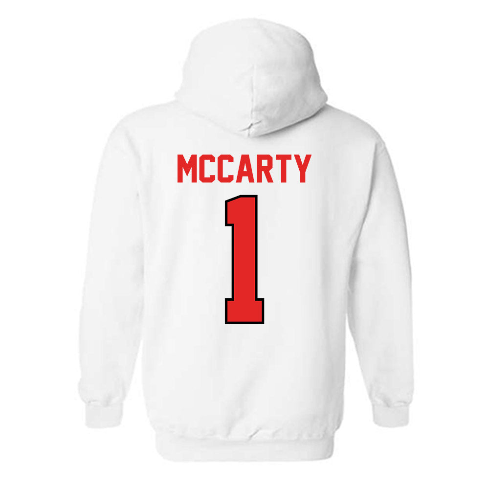 Texas Tech - NCAA Football : AJ McCarty - Classic Shersey Hooded Sweatshirt-1