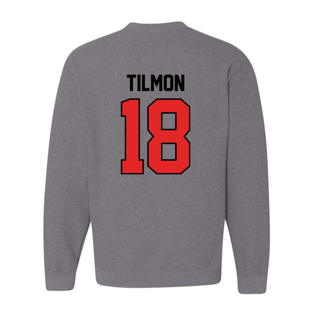 Texas Tech - NCAA Football : Terrell Tilmon - Classic Shersey Crewneck Sweatshirt-1
