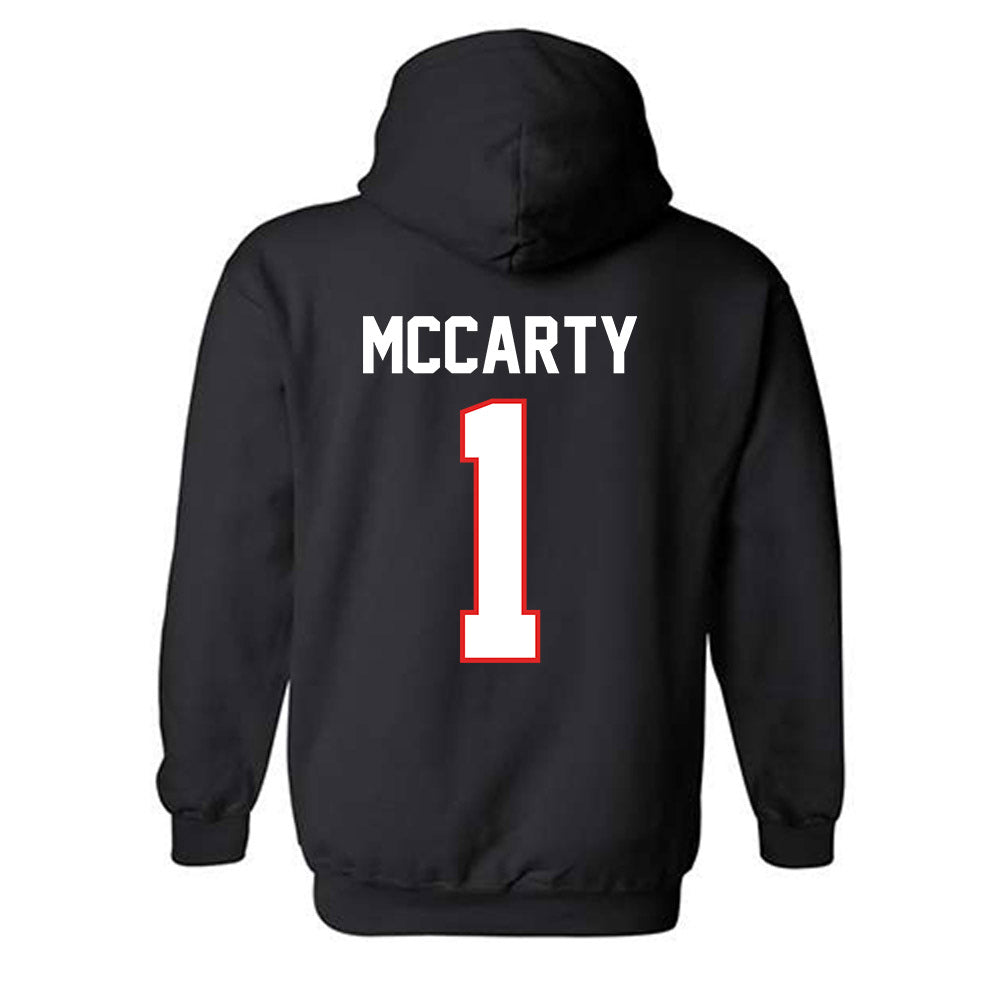 Texas Tech - NCAA Football : AJ McCarty - Classic Shersey Hooded Sweatshirt-1