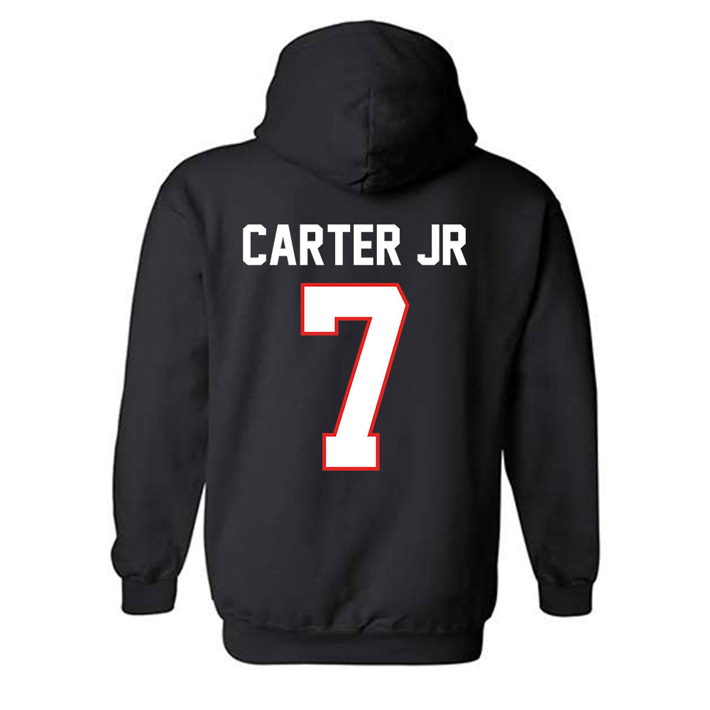 Texas Tech - NCAA Football : Terrance Carter Jr - Classic Shersey Hooded Sweatshirt-1