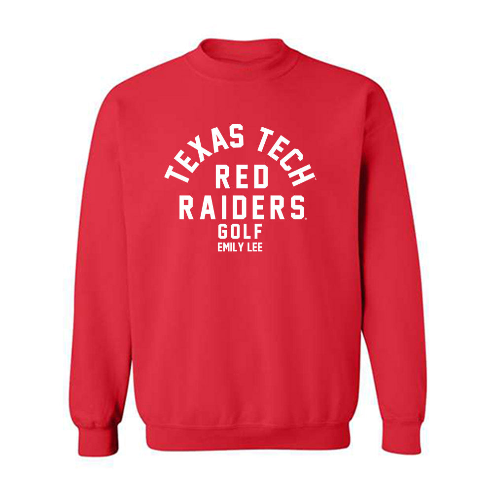 Texas Tech - NCAA Women's Golf : Emily Lee - Classic Fashion Shersey Crewneck Sweatshirt-0