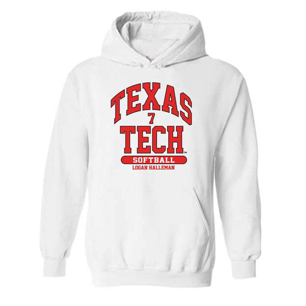 Texas Tech - NCAA Softball : Logan Halleman - Classic Fashion Shersey Hooded Sweatshirt