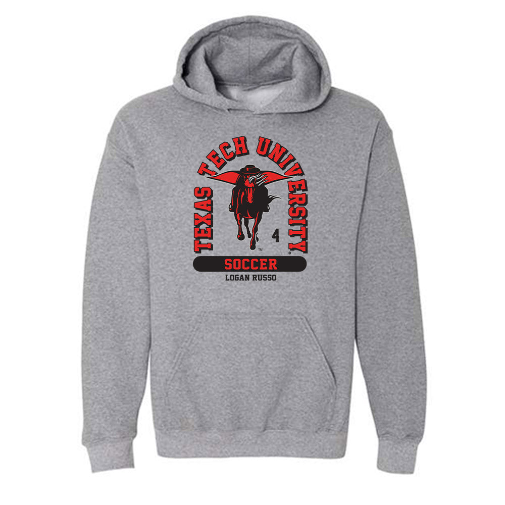 Texas Tech - NCAA Women's Soccer : Logan Russo - Classic Fashion Shersey Hooded Sweatshirt-0