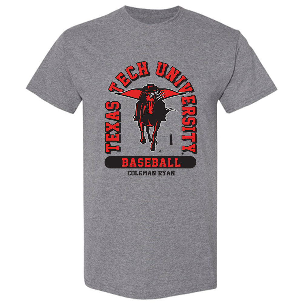Texas Tech - NCAA Baseball : Coleman Ryan - Classic Fashion Shersey T-Shirt-0
