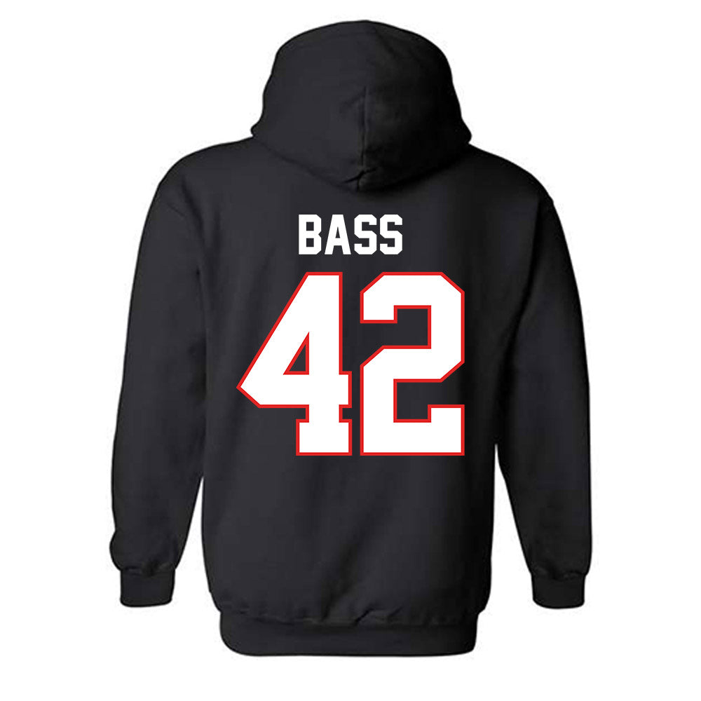 Texas Tech - NCAA Baseball : Daniel Bass - Sports Shersey Hooded Sweatshirt-1