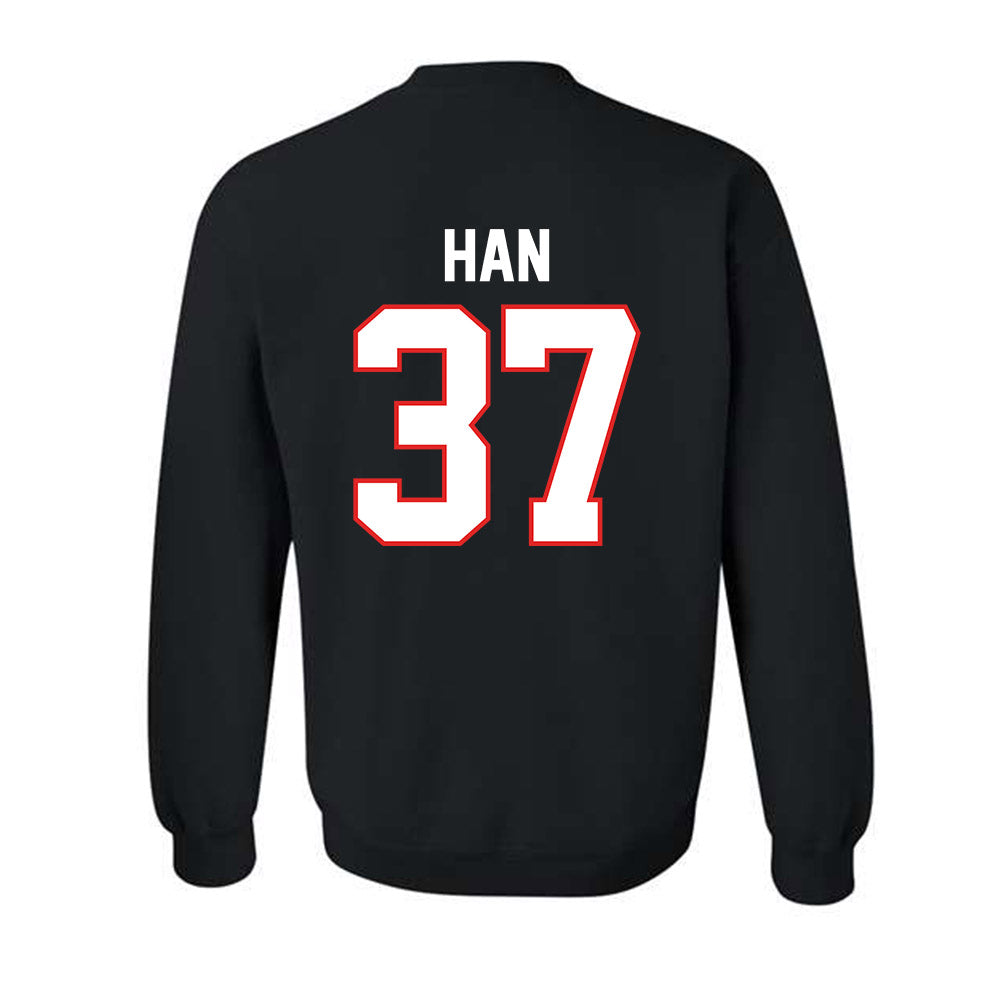 Texas Tech - NCAA Baseball : Heeryun Han - Sports Shersey Crewneck Sweatshirt-1