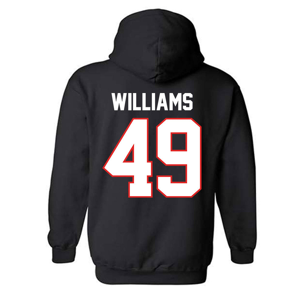 Texas Tech - NCAA Baseball : Carter Williams - Sports Shersey Hooded Sweatshirt-1