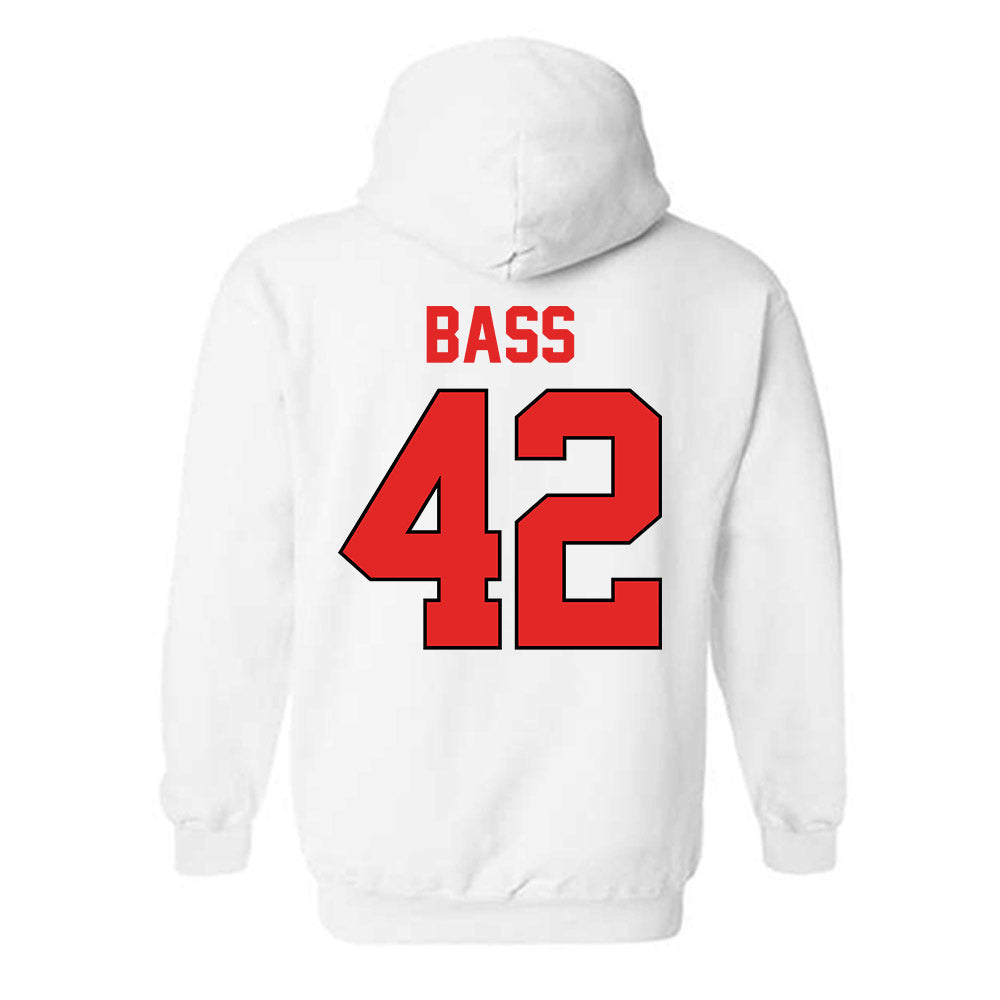 Texas Tech - NCAA Baseball : Daniel Bass - Sports Shersey Hooded Sweatshirt-1