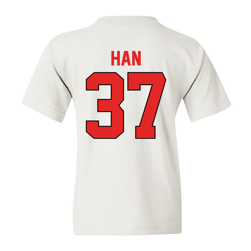 Texas Tech - NCAA Baseball : Heeryun Han - Sports Shersey Youth T-Shirt-1