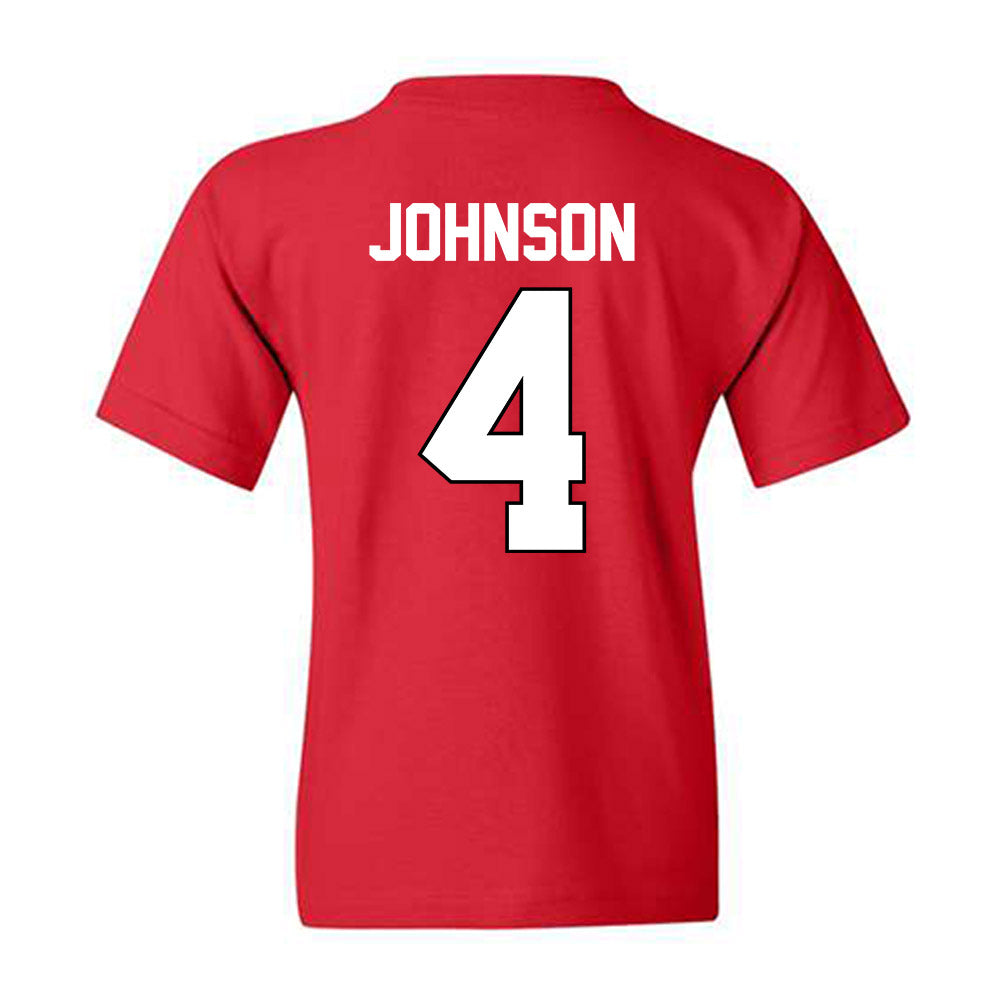 Texas Tech - NCAA Baseball : Kendyl Johnson - Sports Shersey Youth T-Shirt-1