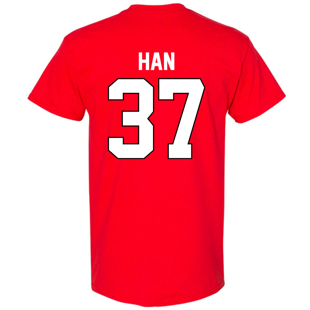 Texas Tech - NCAA Baseball : Heeryun Han - Sports Shersey T-Shirt-1