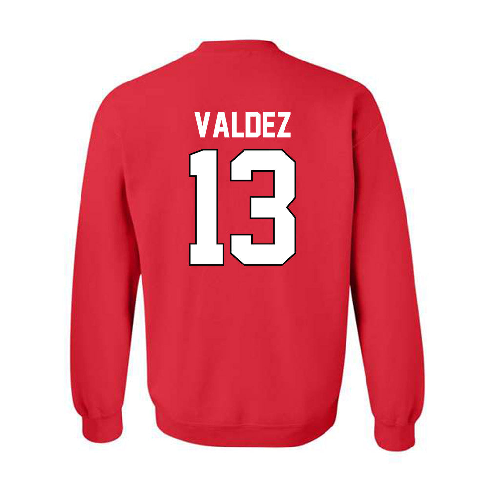 Texas Tech - NCAA Softball : Victoria Valdez - Sports Shersey Crewneck Sweatshirt-1