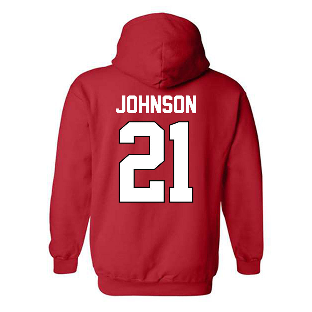 Texas Tech - NCAA Softball : Alana Johnson - Sports Shersey Hooded Sweatshirt-1
