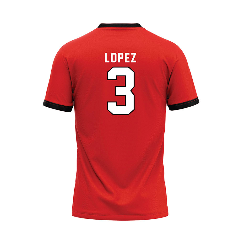 Texas Tech - NCAA Baseball : Tracer Lopez - Baseball Jersey-1
