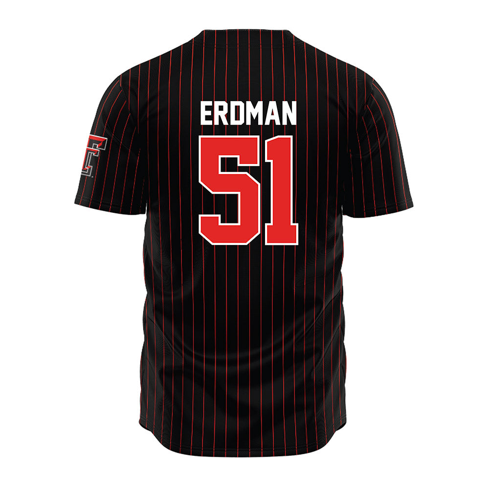 Texas Tech - NCAA Baseball : Zach Erdman - Jersey