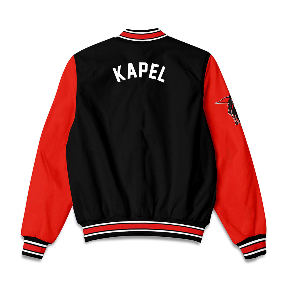 Texas Tech - NCAA Men's Track & Field : Nathan Kapel - Bomber Jacket-1