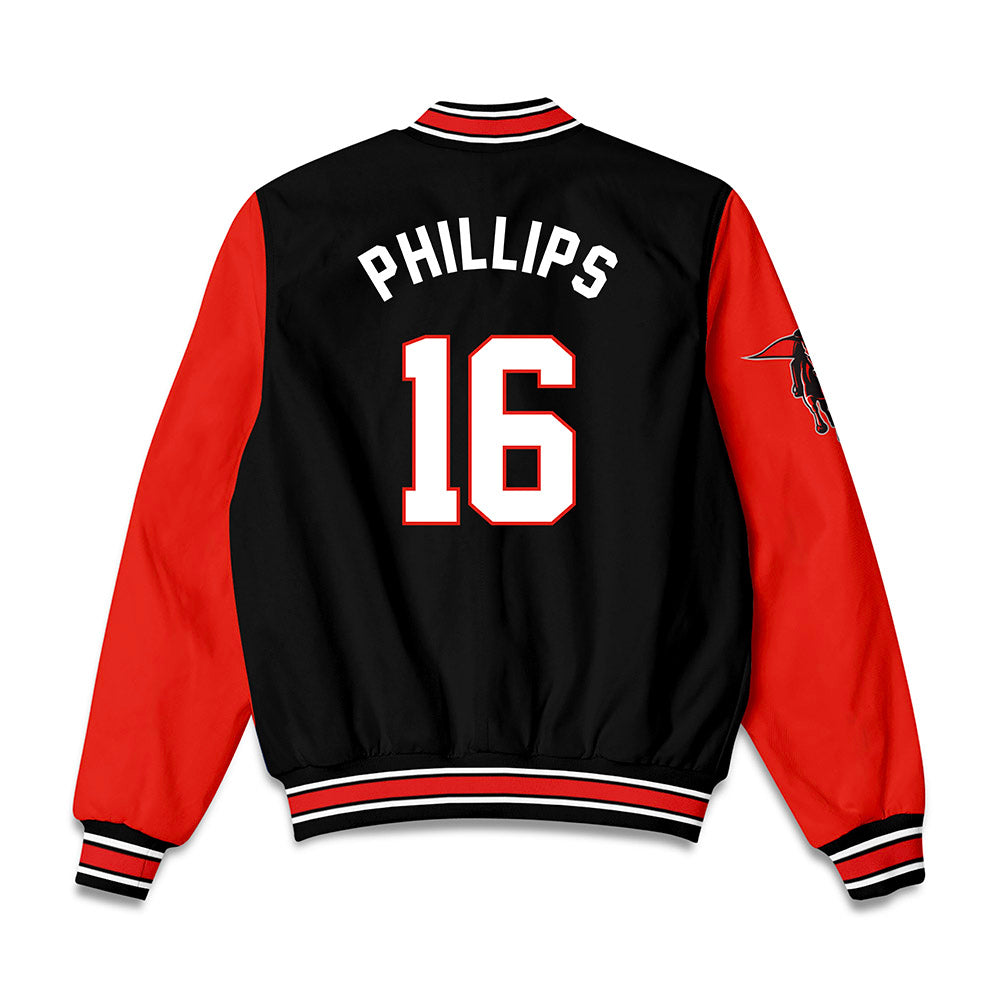 Texas Tech - NCAA Football : Holden Phillips - Bomber Jacket-1
