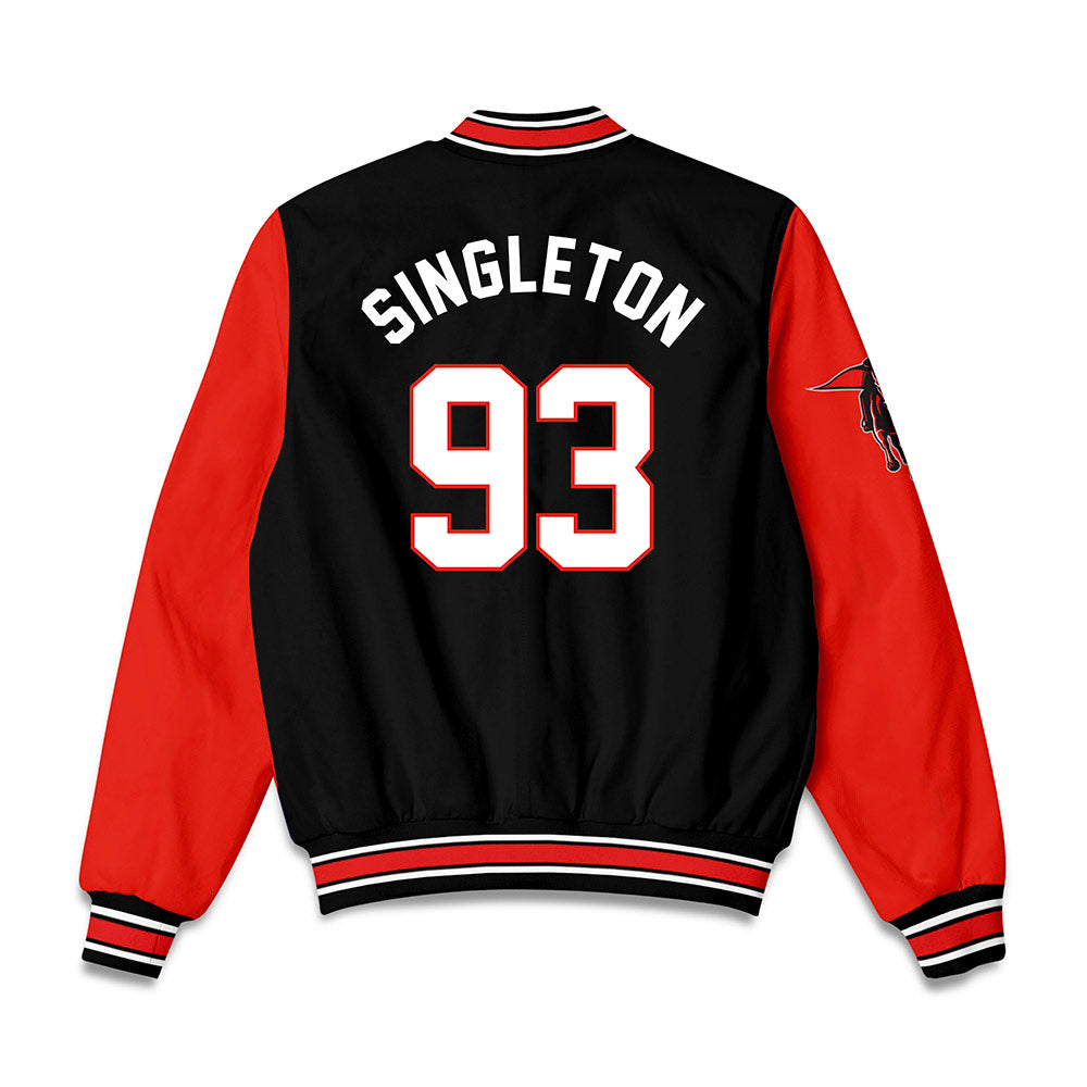 Texas Tech - NCAA Football : Dylan Singleton - Bomber Jacket-1