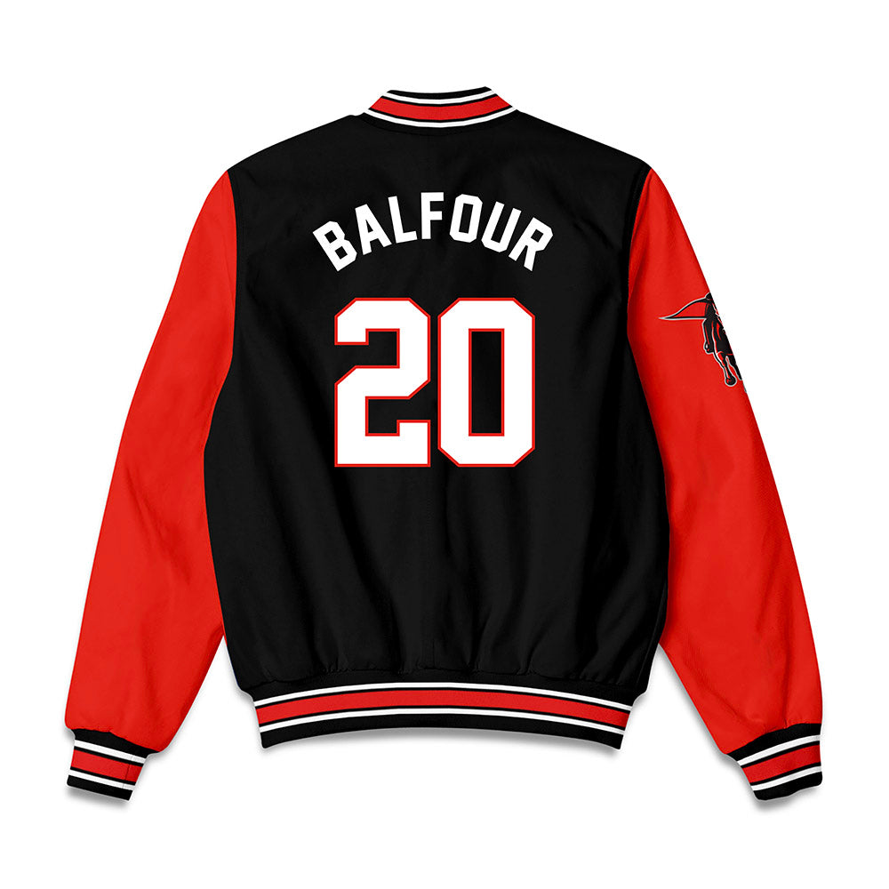 Texas Tech - NCAA Football : Dontae Balfour - Bomber Jacket-1